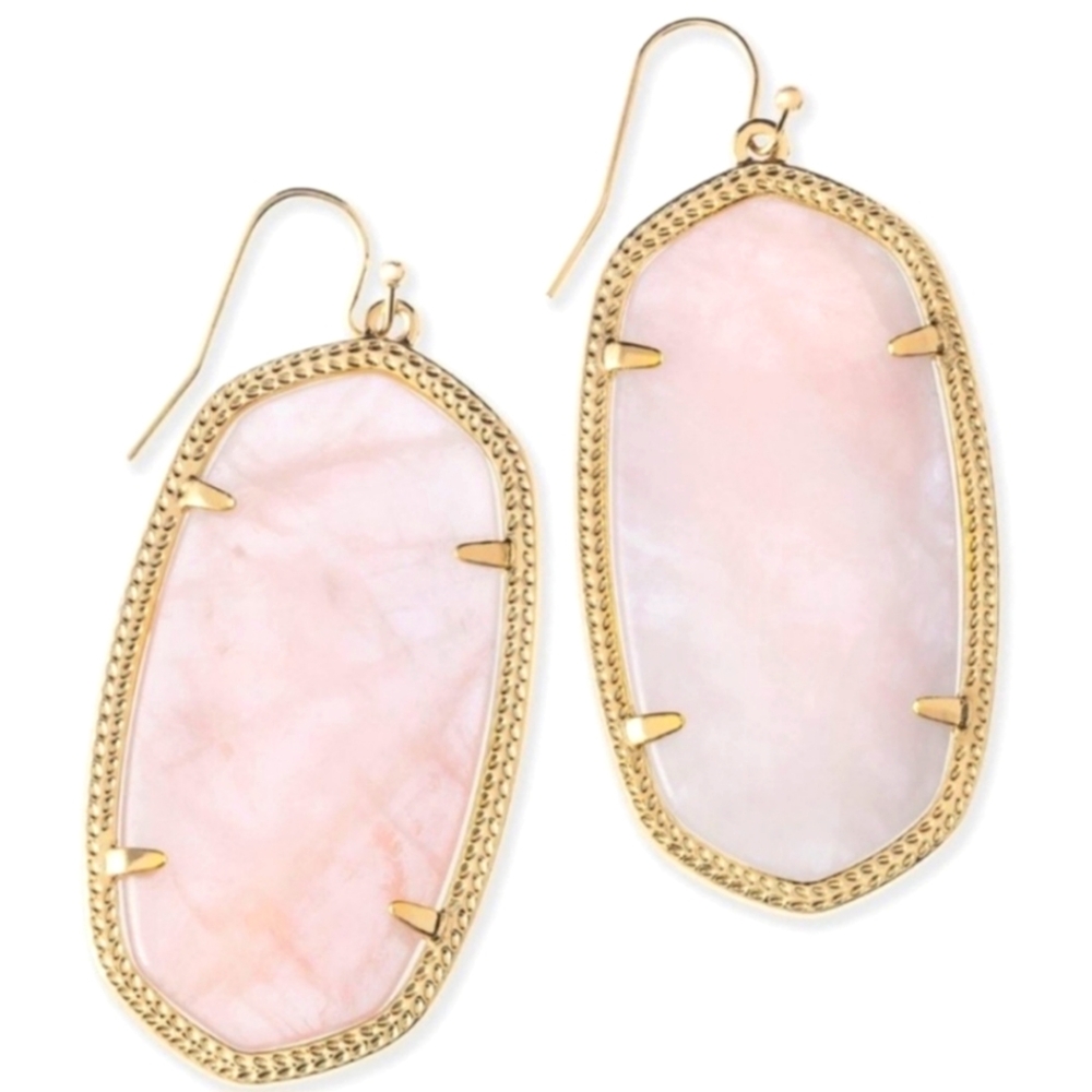 Kendra Scott Danielle earrings in rose quartz